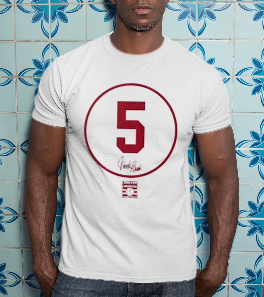 Johnny Bench 5 Cincinnati Reds MLB Signature Number T-Shirt