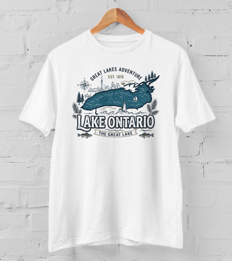 Great Lakes Adventure Lake Ontario The Great Lake Est. 1913 T-Shirt