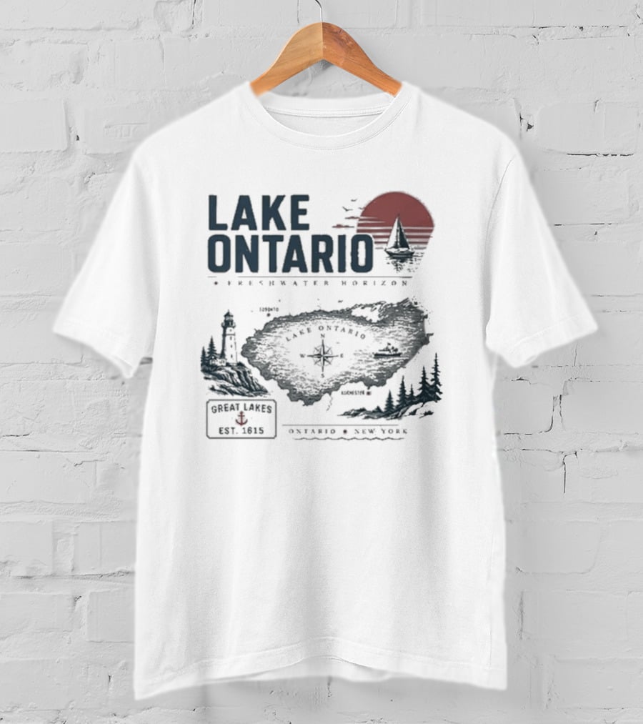 Lake Ontario Exploration Program 2026 Great Lakes Region History Nature Adventure T-Shirt
