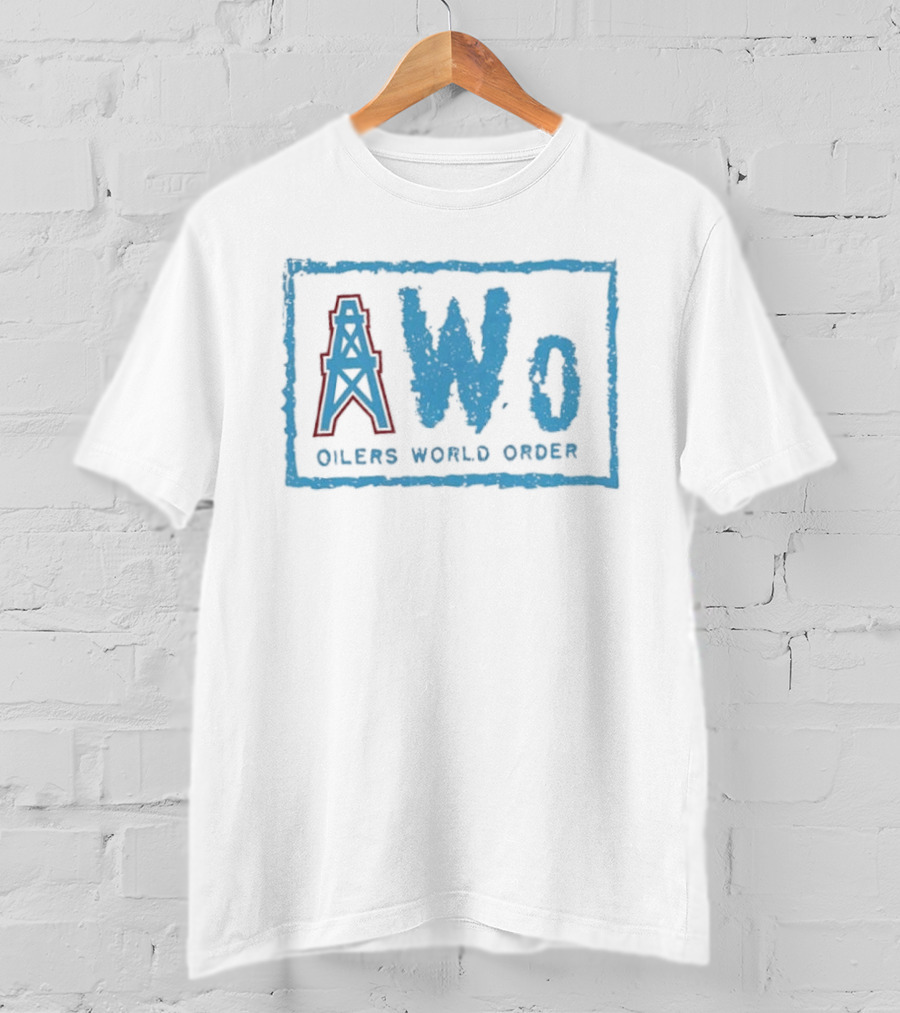 NWo Oilers World Order Houston Oil Derrick T-Shirt
