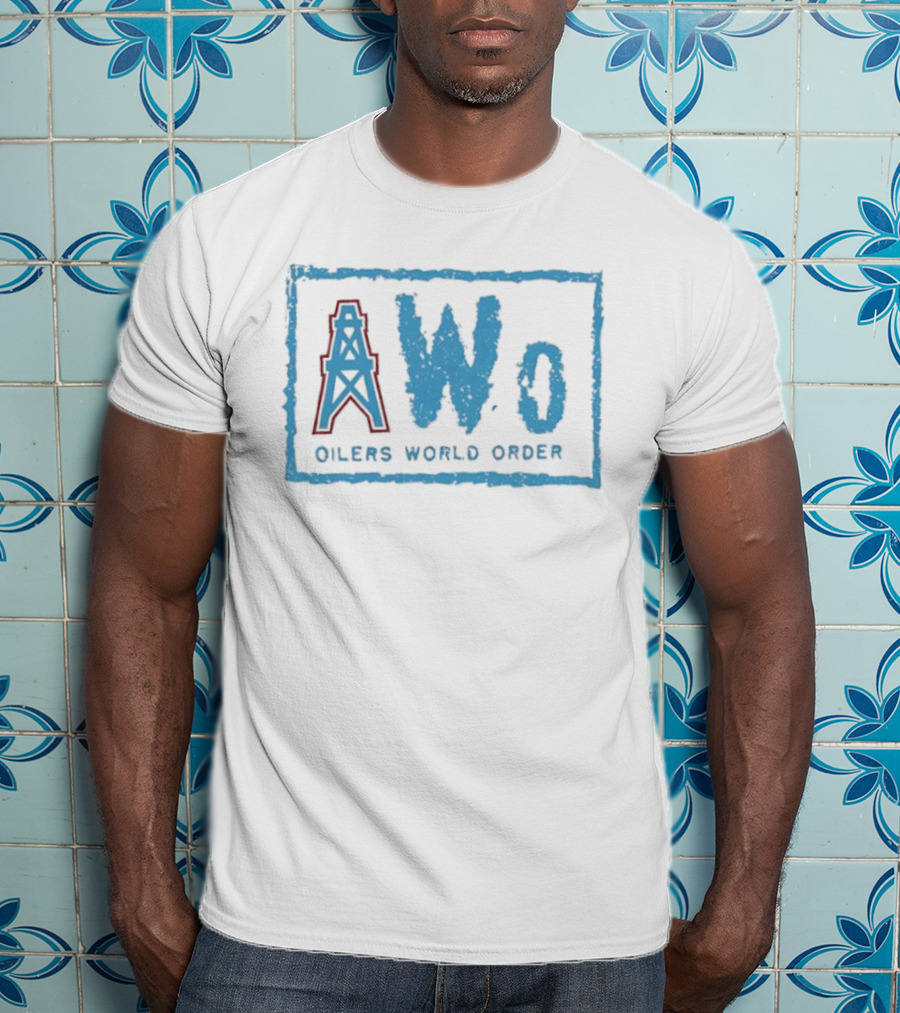 NWo Oilers World Order Houston Oil Derrick T-Shirt