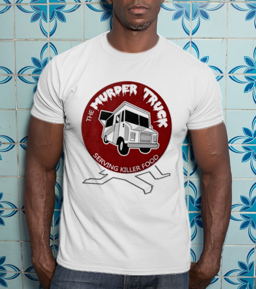 The Murder Truck Serving Killer Food Red Circle T-Shirt
