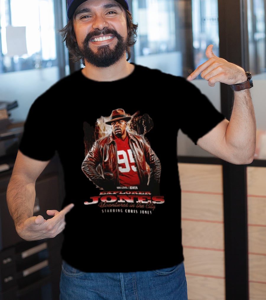 Explorer Jones Adventures In The City Starring Chris Jones 95 NFLPA 500 Level T-Shirt