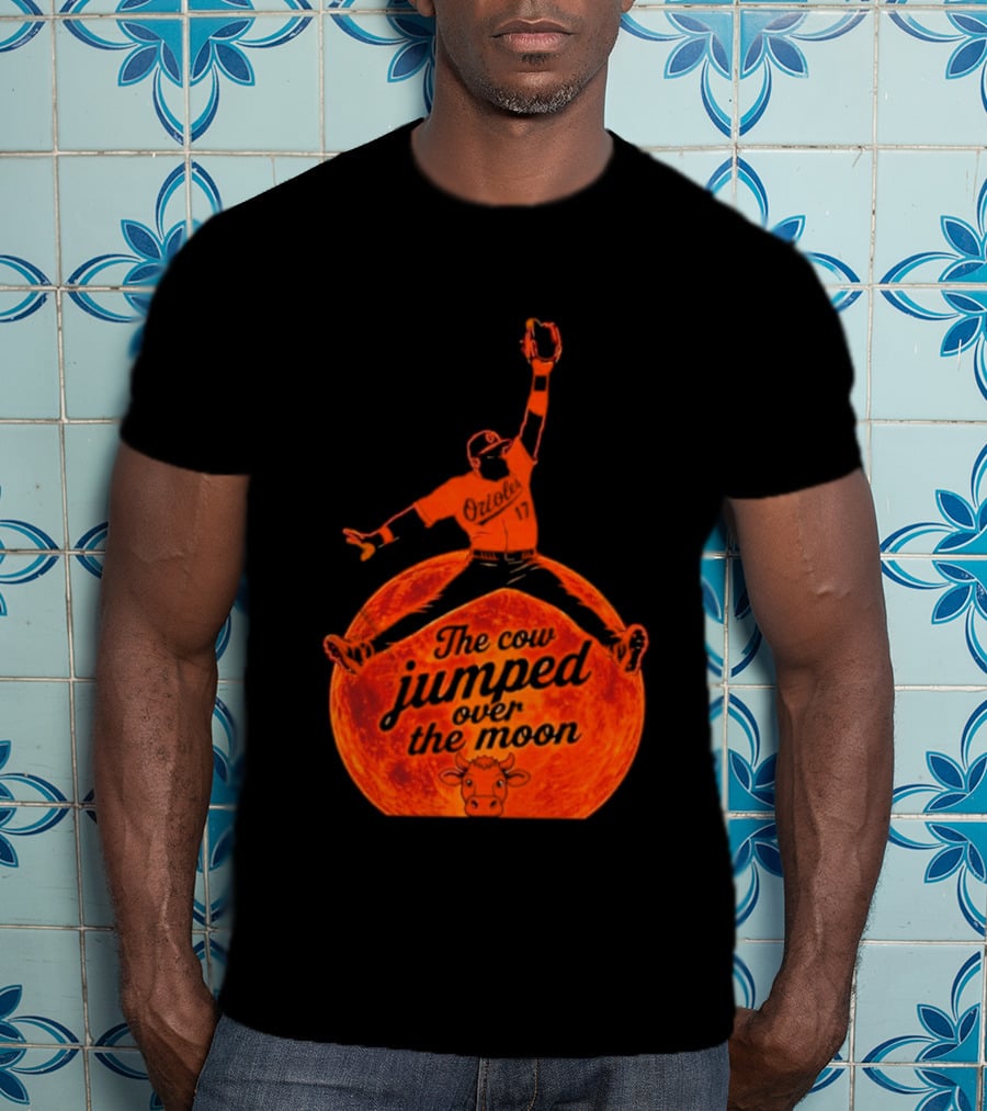 Colton Cowser The Cow Jumped Over The Moon Baseball Catcher T-Shirt