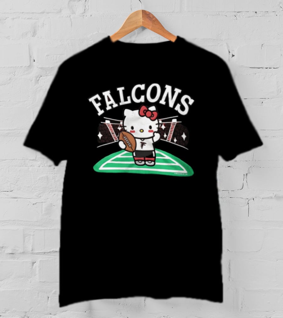 Hello Kitty Falcons Football Collaboration T-Shirt