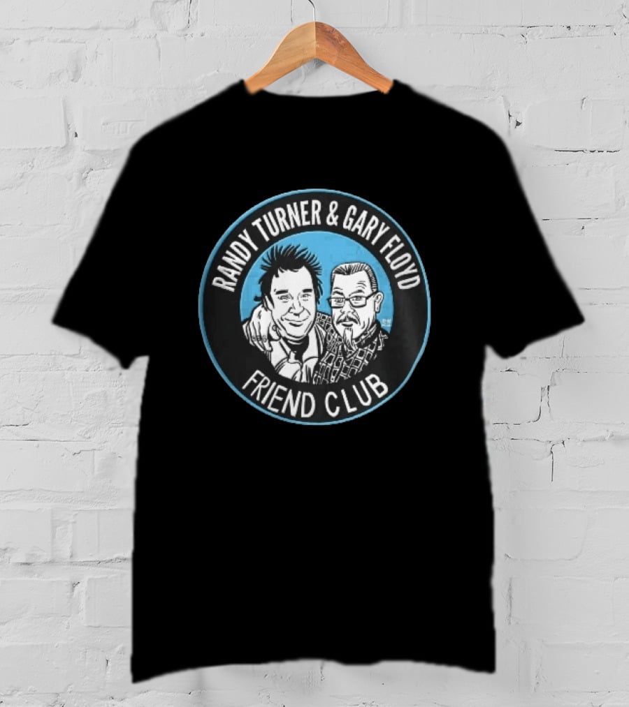 Randy Turner And Gary Floyd Friend Club Circular Caricature T-Shirt
