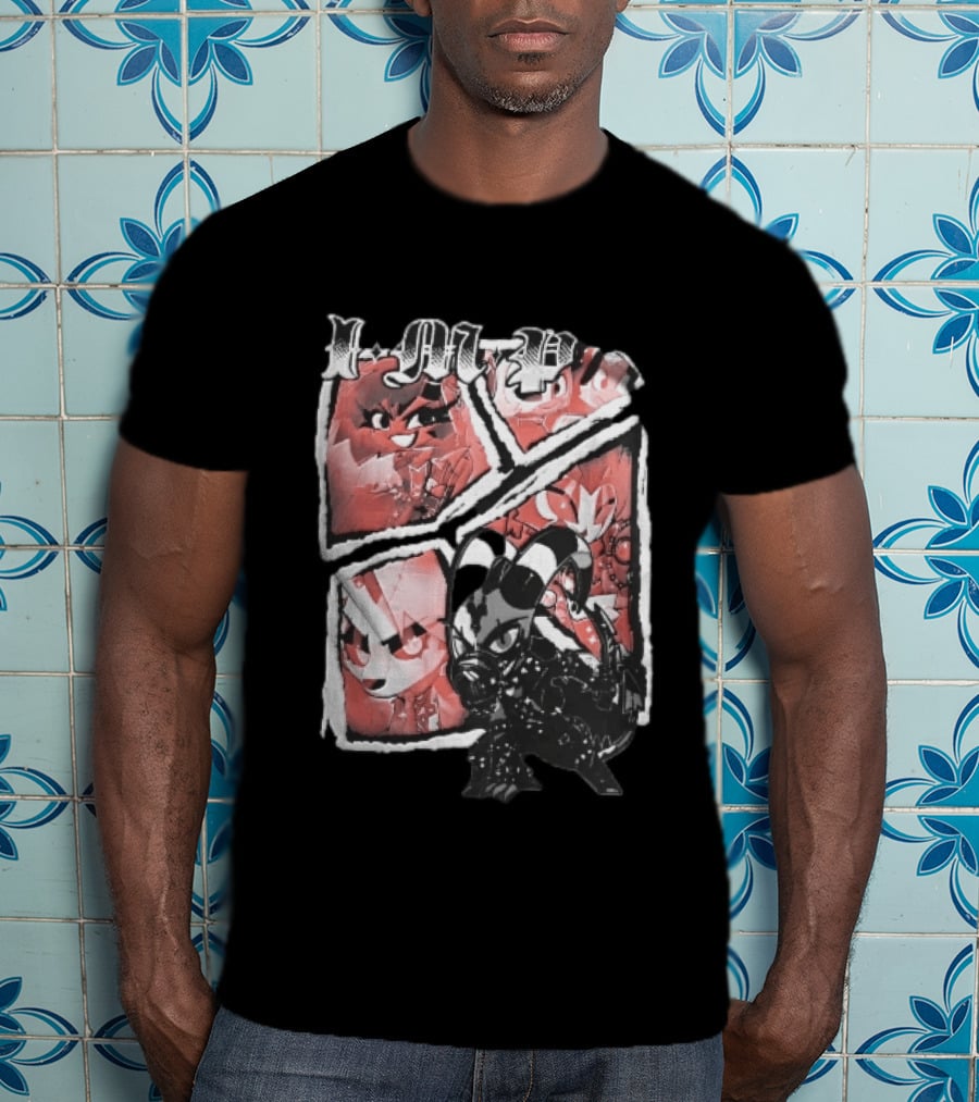 I M P Helluva Boss Chibi Characters Comic Panel T-Shirt