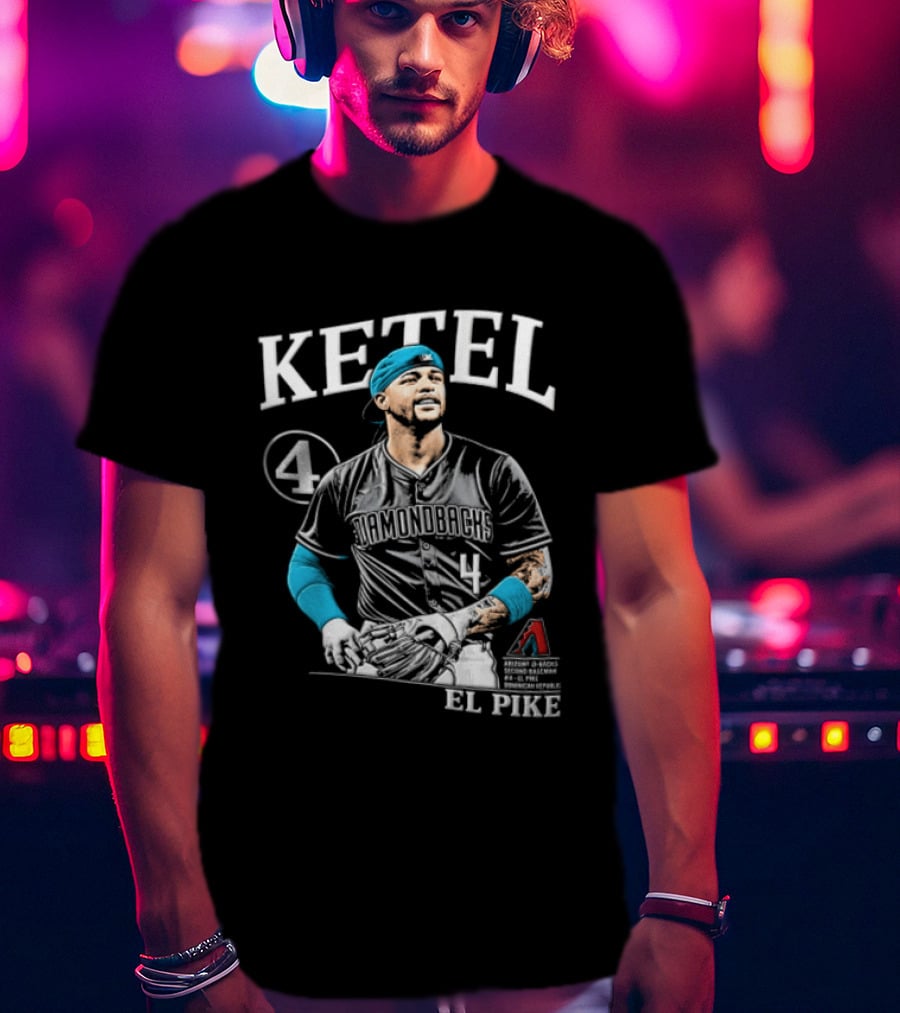 Ketel Marte 4 El Pike Dominican Arizona Diamondbacks MLB T-Shirt