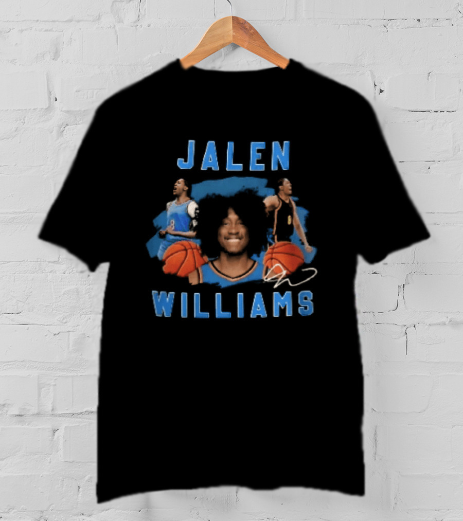 Jalen Williams Basketball Player Collage Bootleg T-Shirt