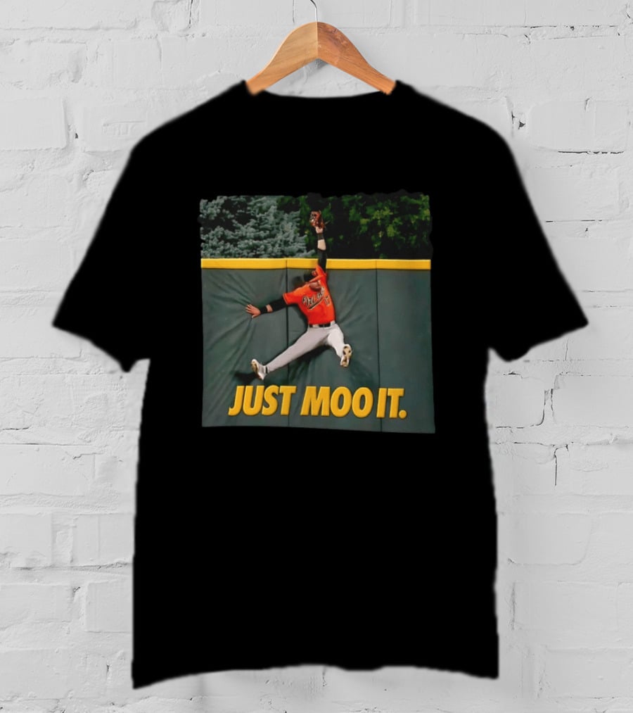 Just Moo It The Catch Baltimore Orioles Colton Cowser Baseball 2026 T-Shirt