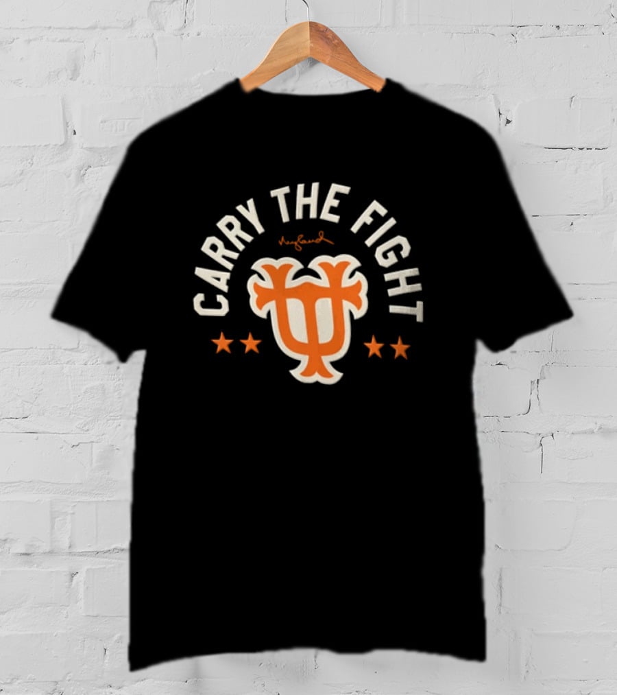 Carry The Fight Tennessee Volunteers Iconic Insignia With Stars T-Shirt