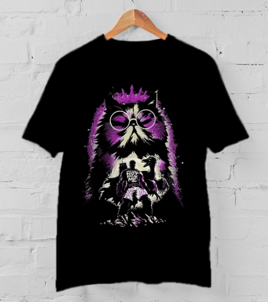 You Will Not Break Me Dungeon Crawler Carl Princess Donut Giant Cat Crown Neon Purple T-Shirt