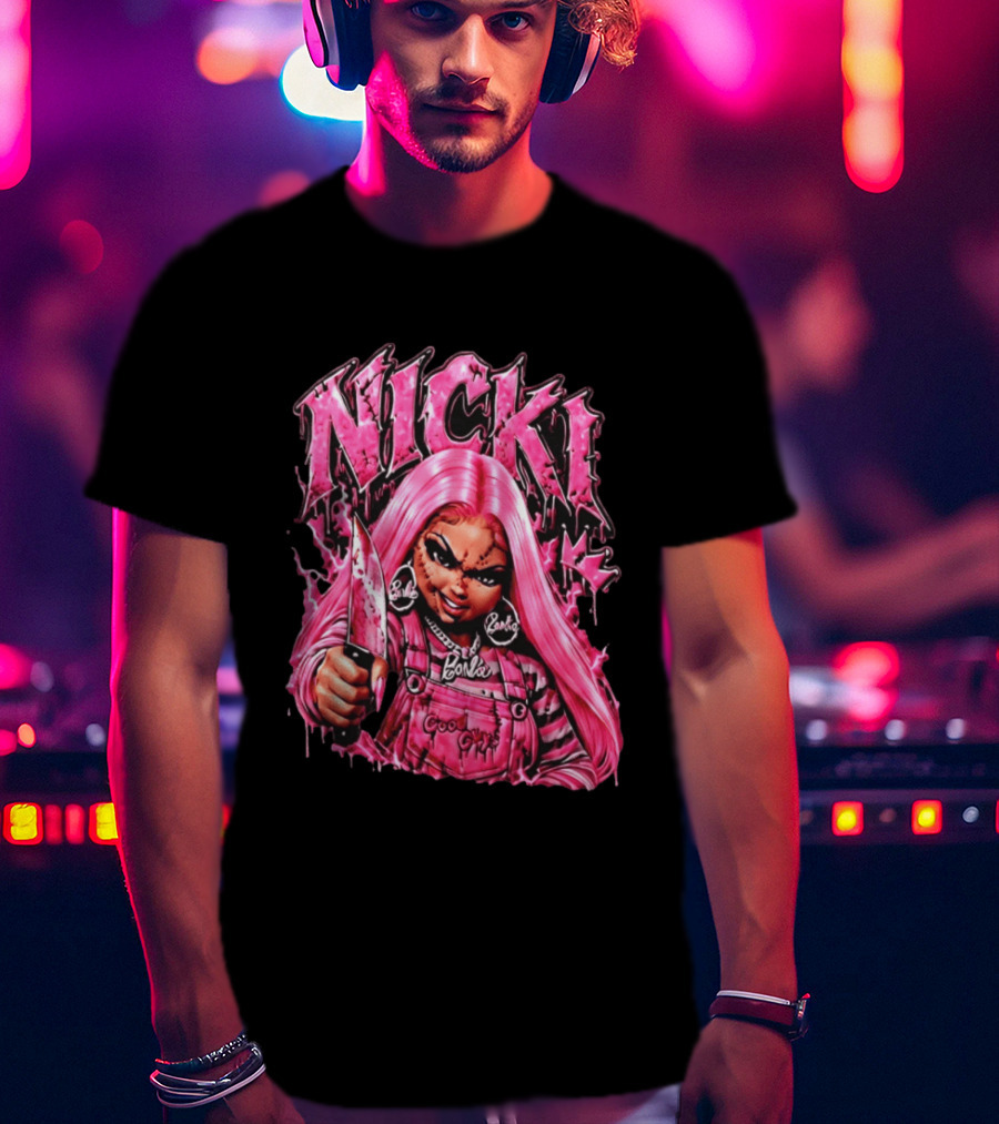 Nicki Chucky Barbie Good Guys Pink Halloween 2026 T-Shirt