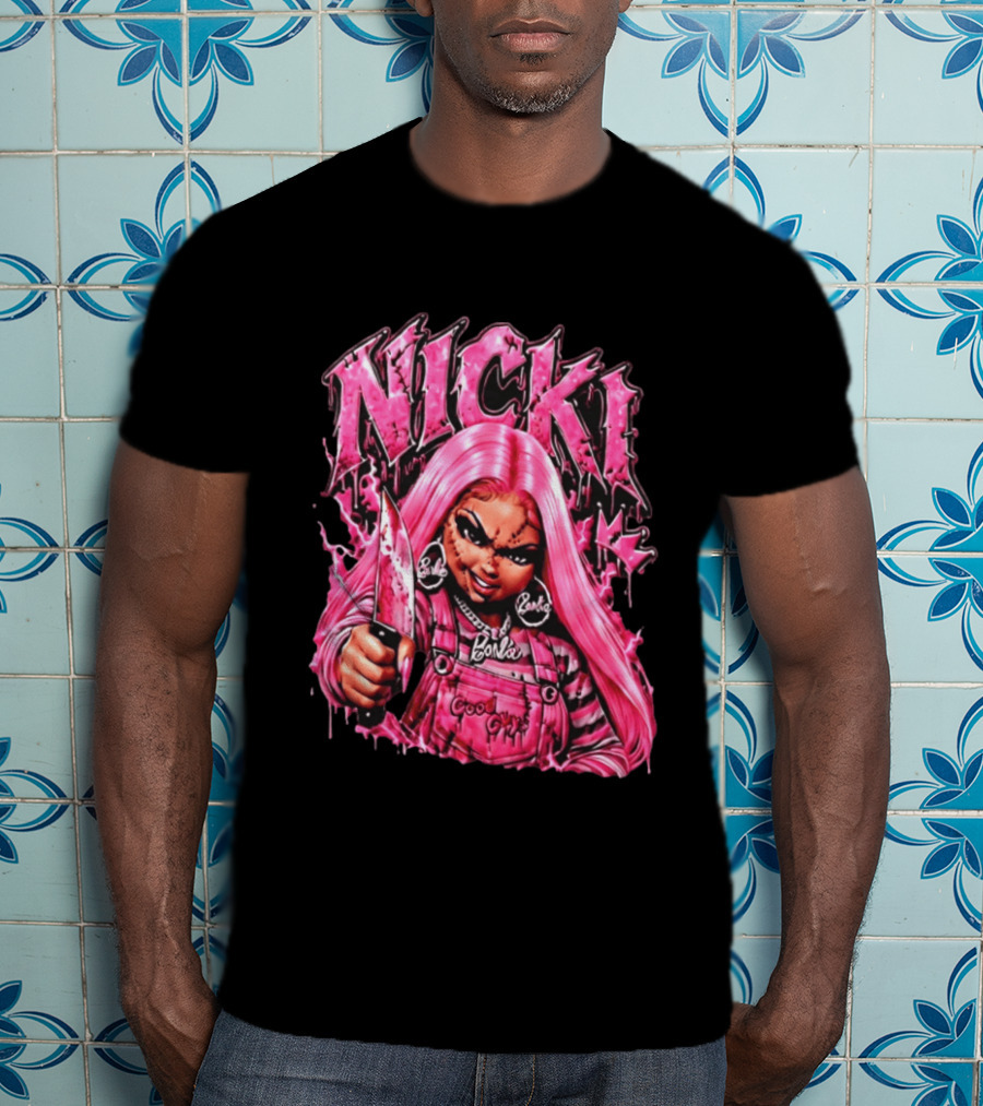 Nicki Chucky Barbie Good Guys Pink Halloween 2026 T-Shirt