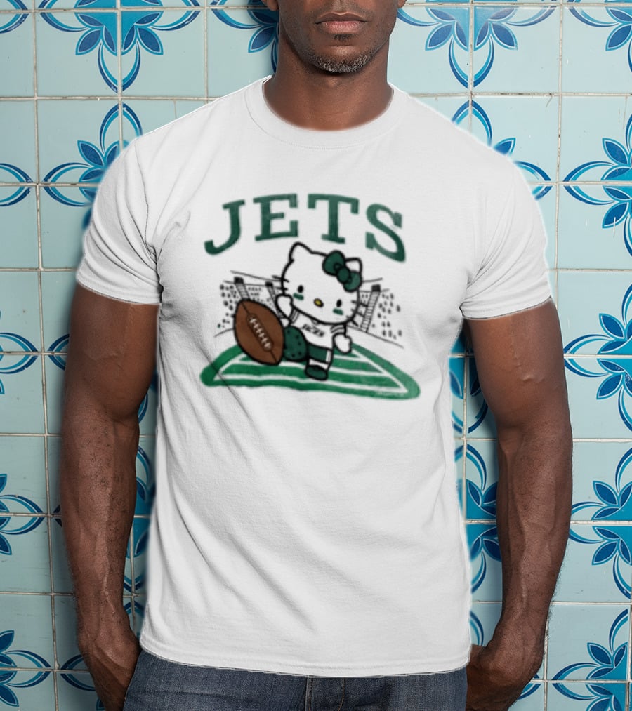 Hello Kitty Jets Football T-Shirt