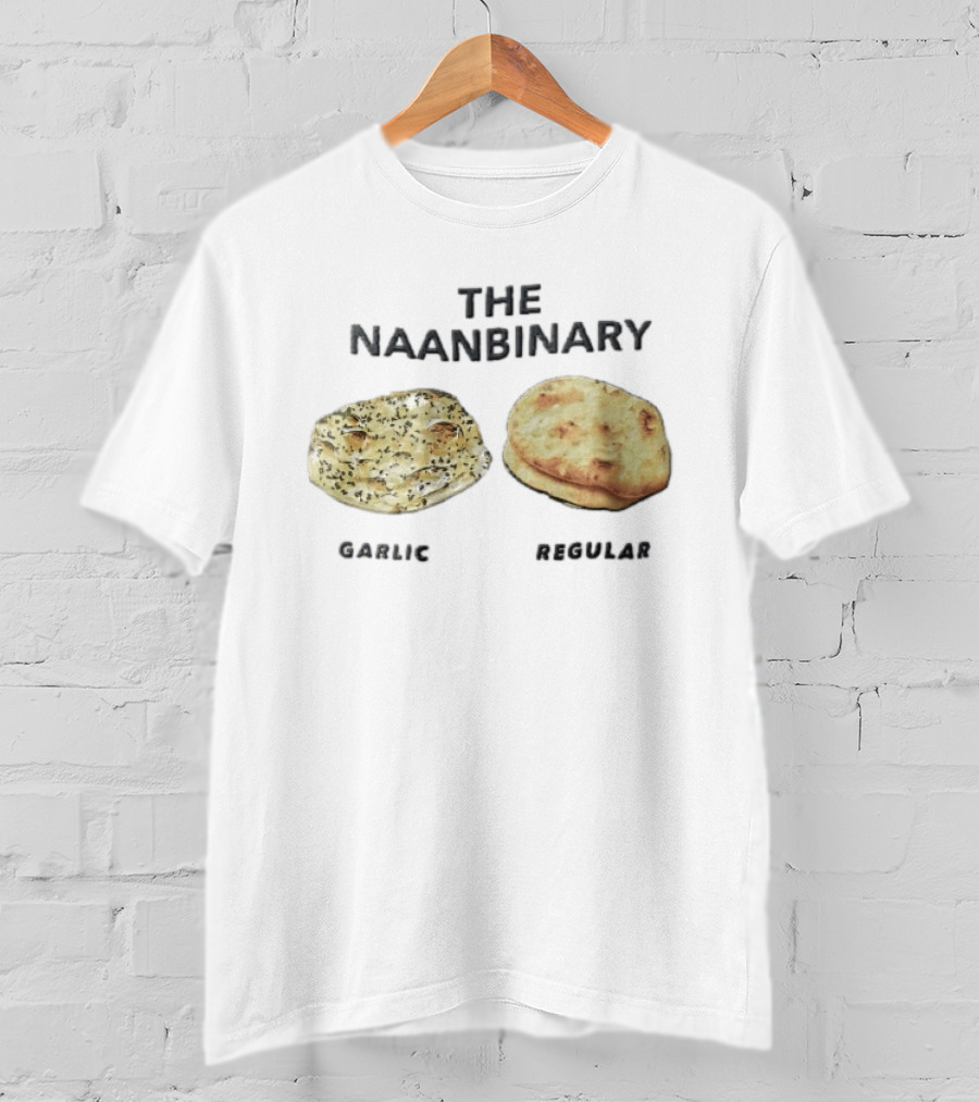 The Naanbinary Garlic Regular Indian Flatbread T-Shirt