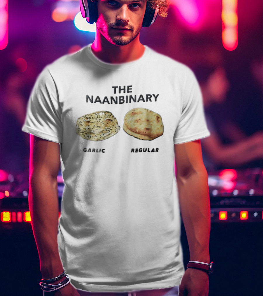 The Naanbinary Garlic Regular Indian Flatbread T-Shirt