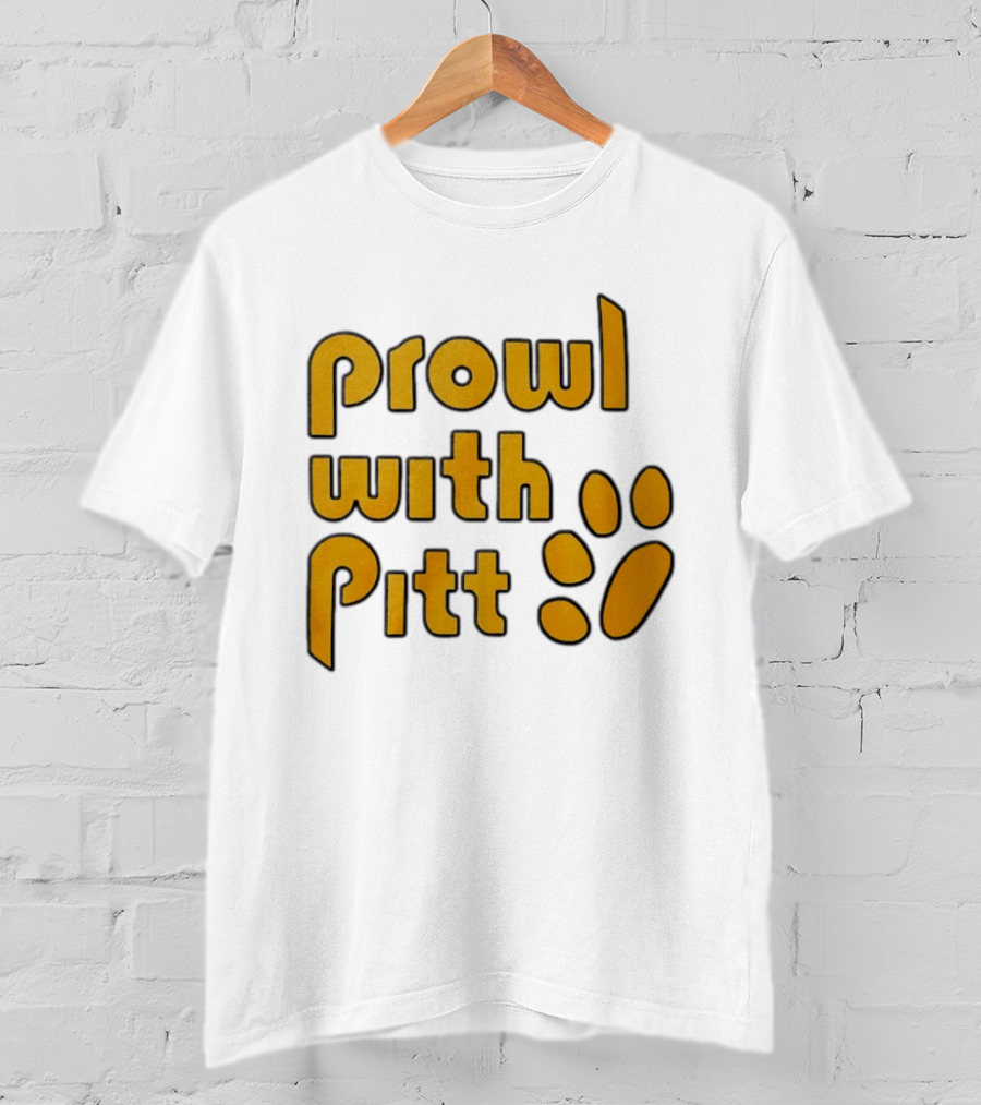 Prowl With Pitt Paw Print Pittsburgh Spirit T-Shirt