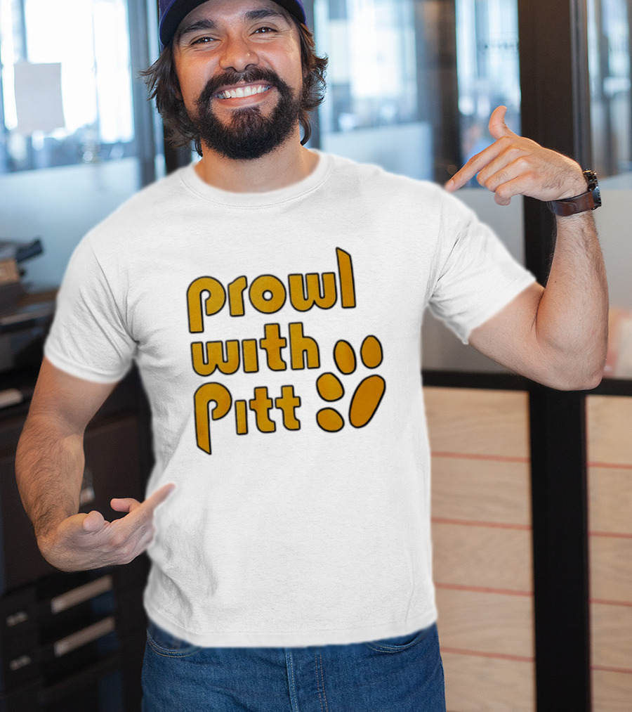 Prowl With Pitt Paw Print Pittsburgh Spirit T-Shirt