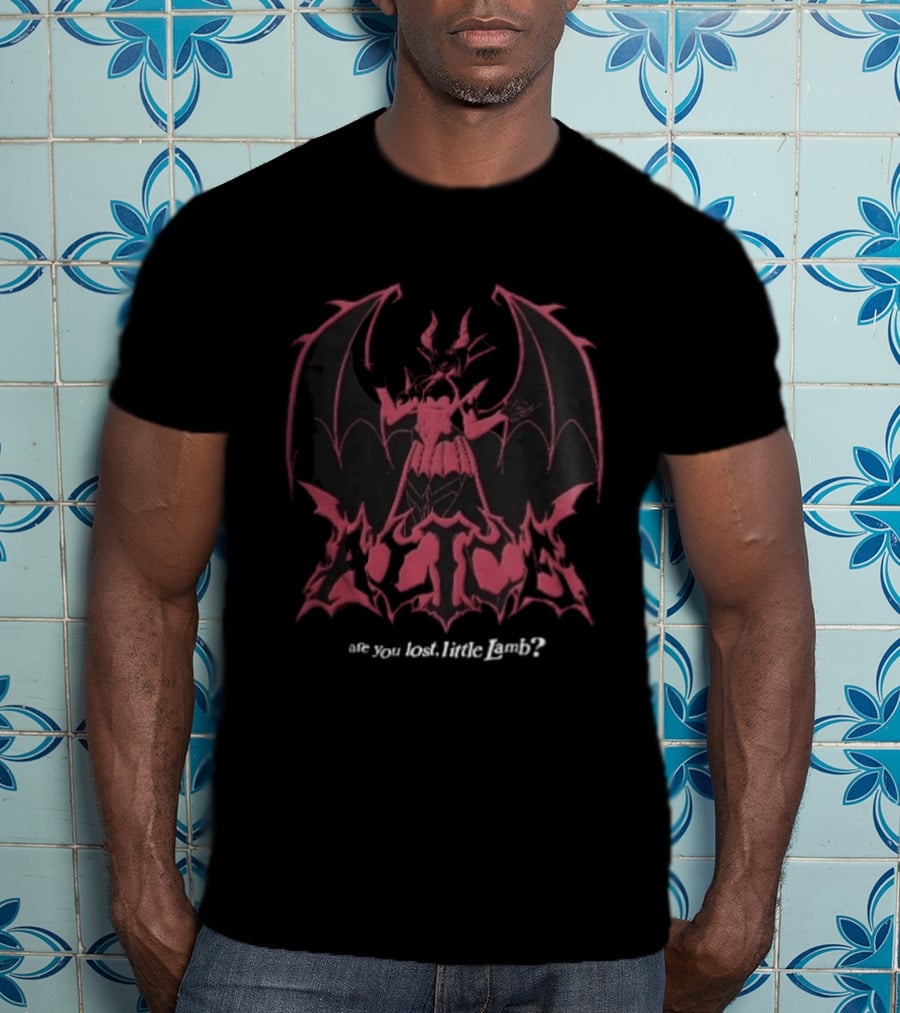 Alice Are You Lost Little Lamb Demon Bat Wings T-Shirt