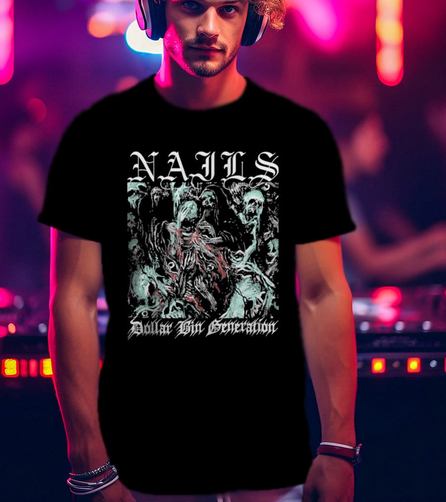Nails Dollar Bin Generation Grunge Aesthetic T-Shirt