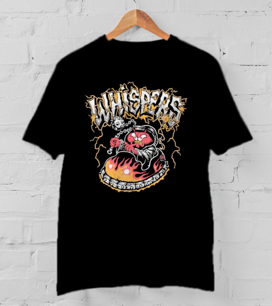 Whispers Armada Bumper Car Devil Flames Lightning T-Shirt