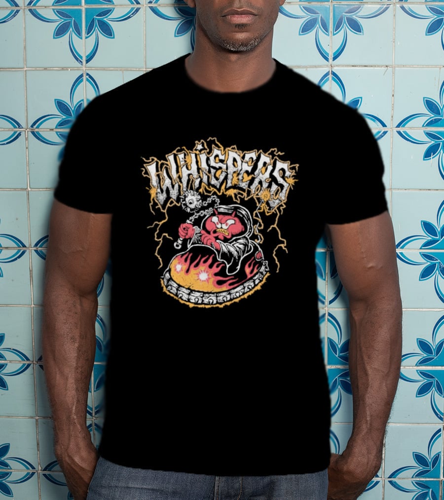 Whispers Armada Bumper Car Devil Flames Lightning T-Shirt
