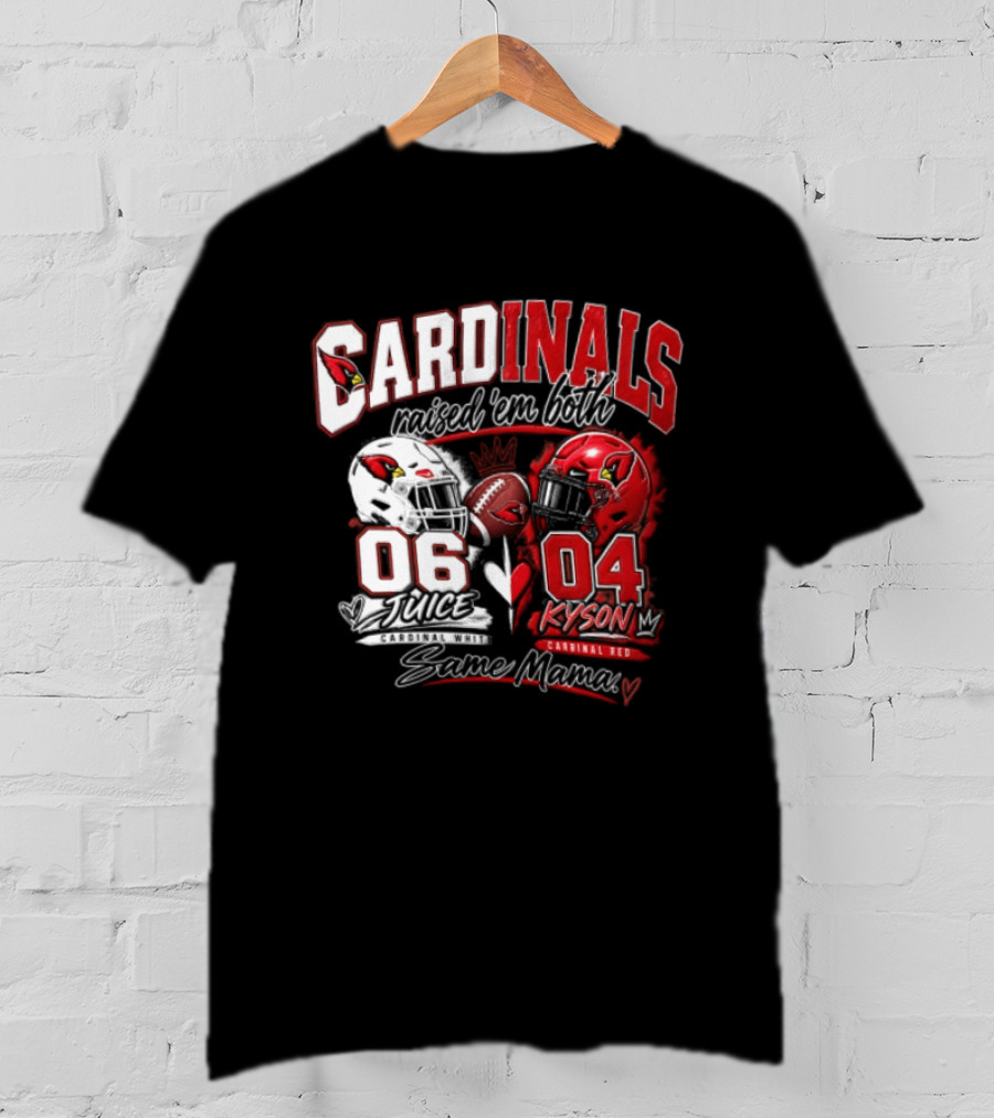 Cardinals Raised 'em Both 06 White Juice Vs 04 Red Kyson Bax Memx T-Shirt