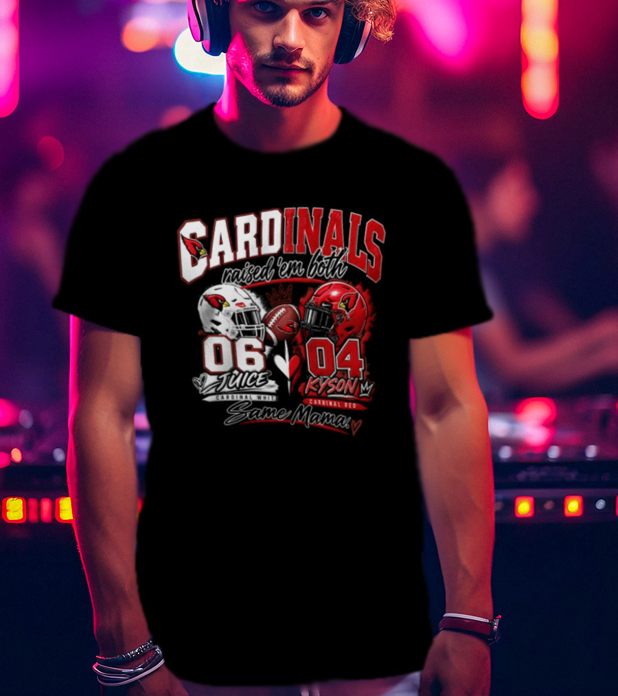 Cardinals Raised 'em Both 06 White Juice Vs 04 Red Kyson Bax Memx T-Shirt