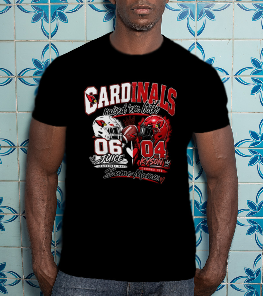 Cardinals Raised 'em Both 06 White Juice Vs 04 Red Kyson Bax Memx T-Shirt