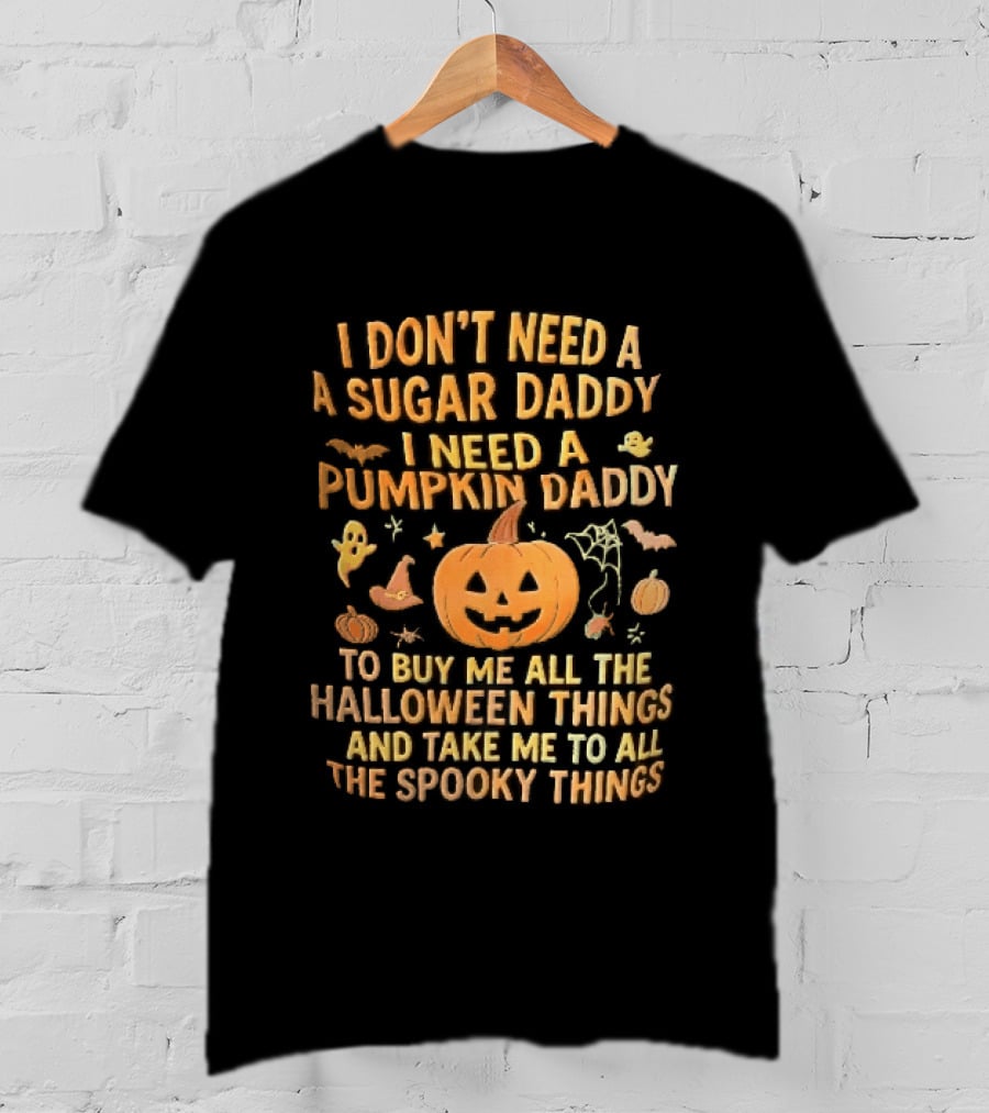 Halloween Pumpkin Daddy Spooky Things T-Shirt