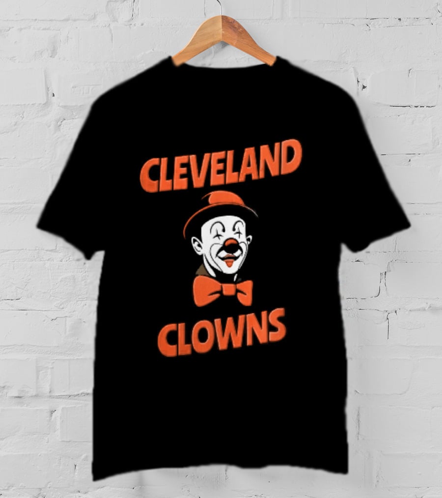 Cleveland Clowns Red Hat Bowtie T-Shirt