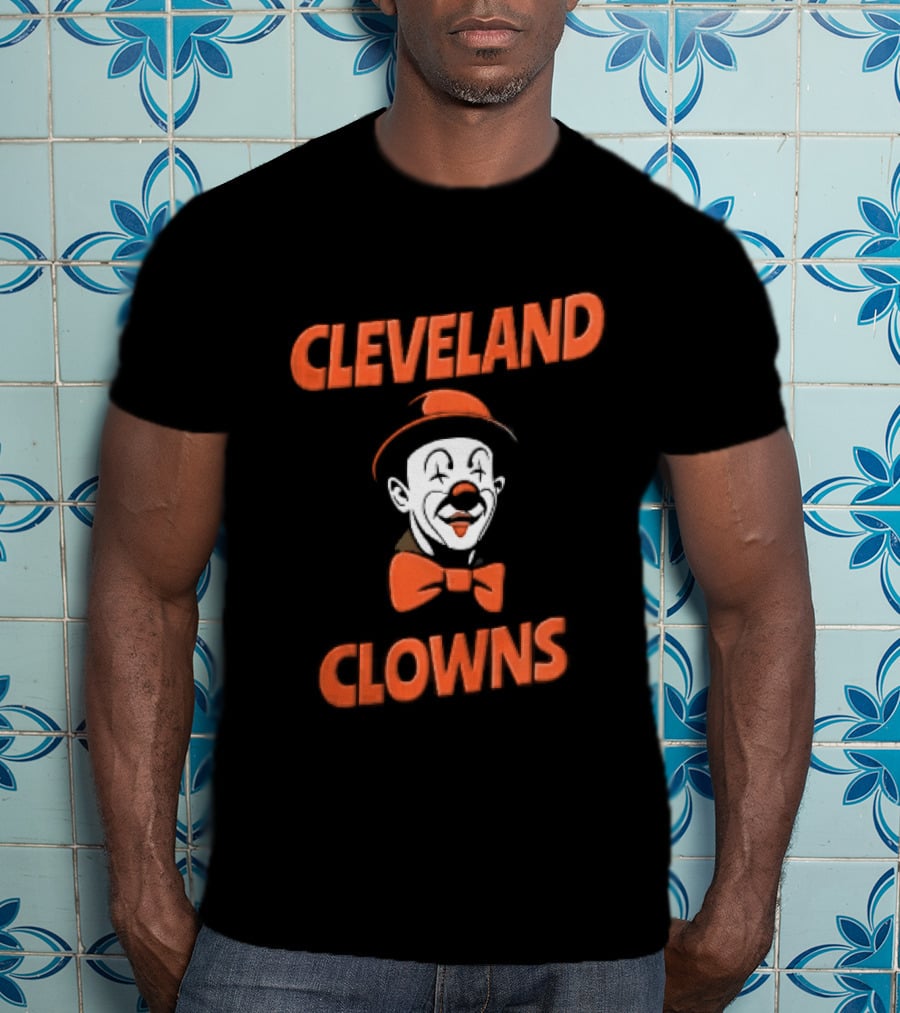 Cleveland Clowns Red Hat Bowtie T-Shirt