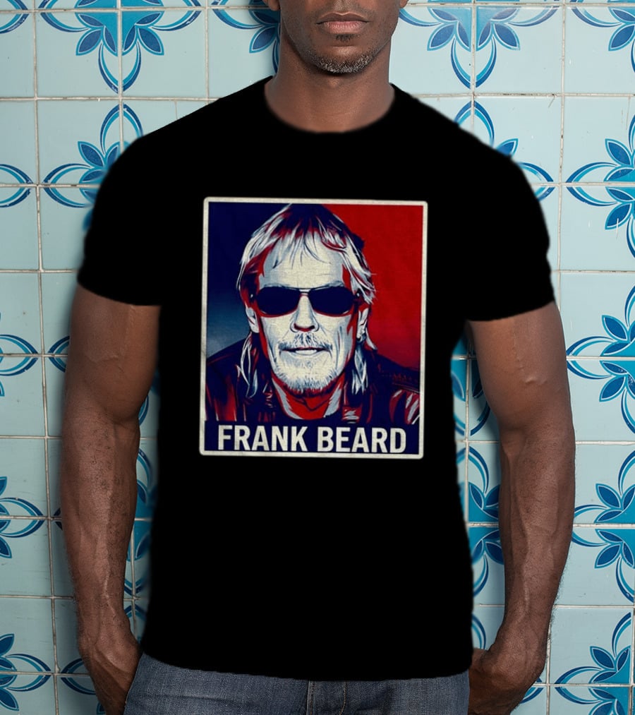 Frank Beard Vintage Rocker Sunglasses T-Shirt