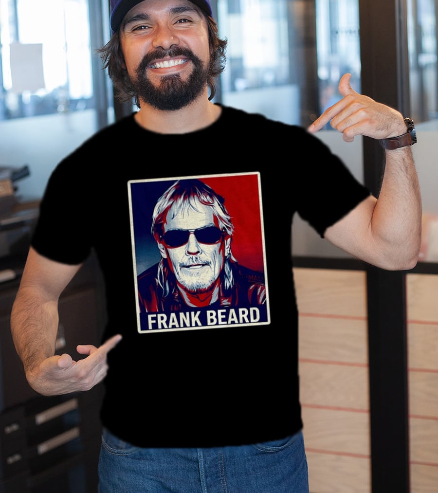Frank Beard Vintage Rocker Sunglasses T-Shirt