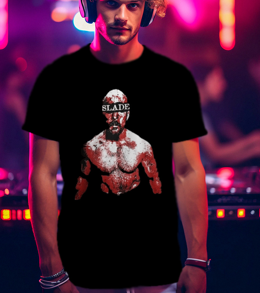 Slade Warrior Bleeding Covered In Blood Bold Headband T-Shirt