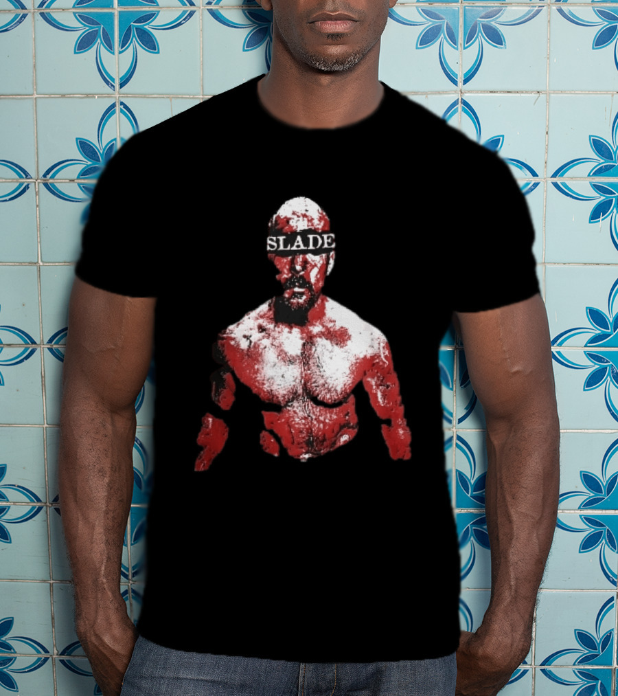 Slade Warrior Bleeding Covered In Blood Bold Headband T-Shirt