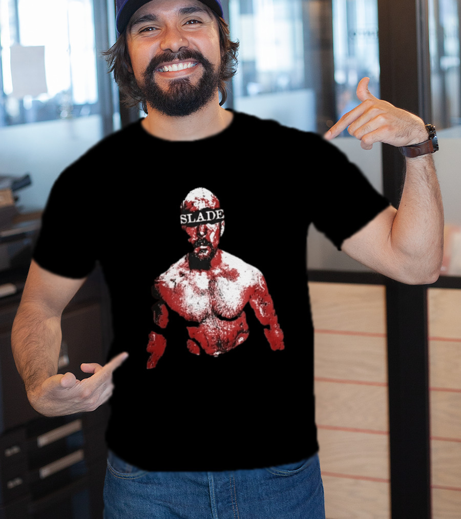 Slade Warrior Bleeding Covered In Blood Bold Headband T-Shirt