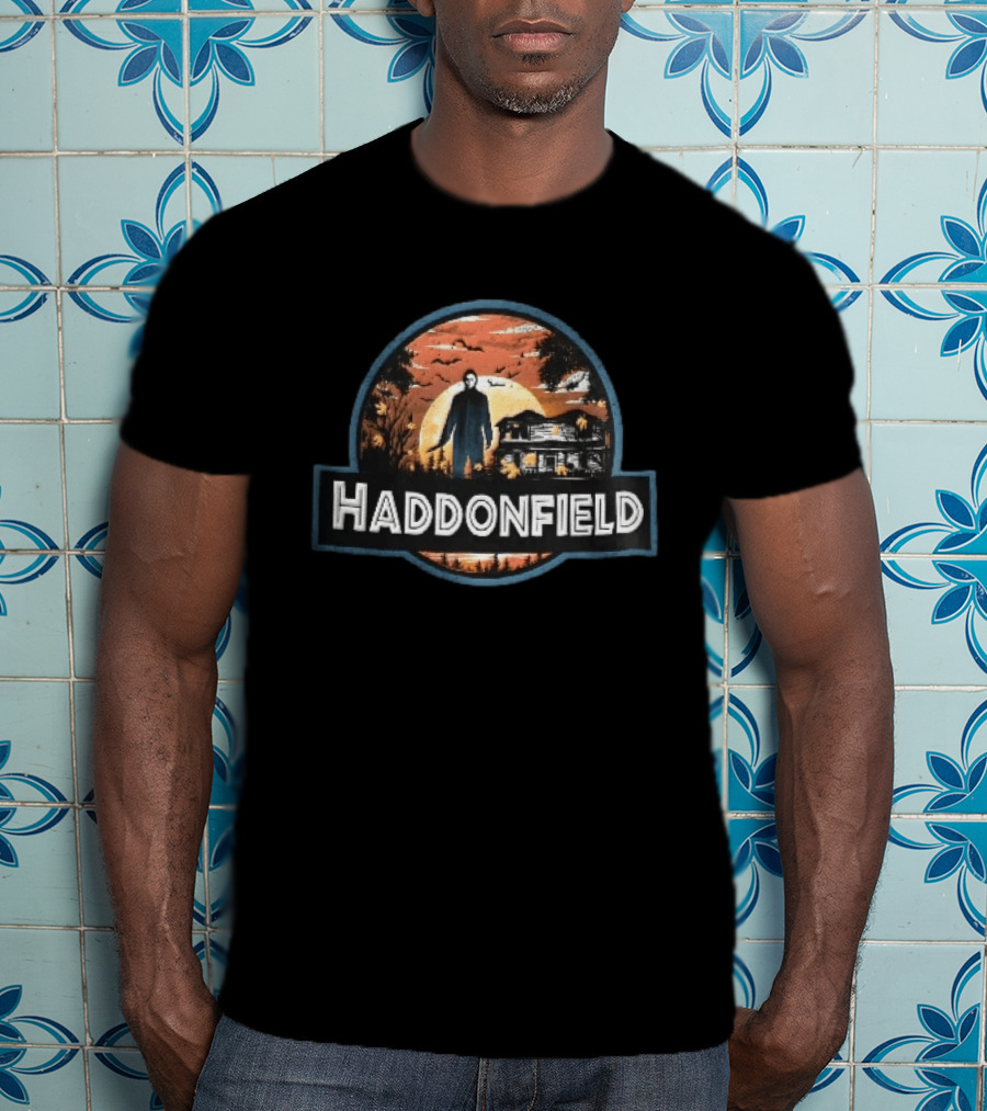 Haddonfield Michael Myers House With Moonlit T-Shirt