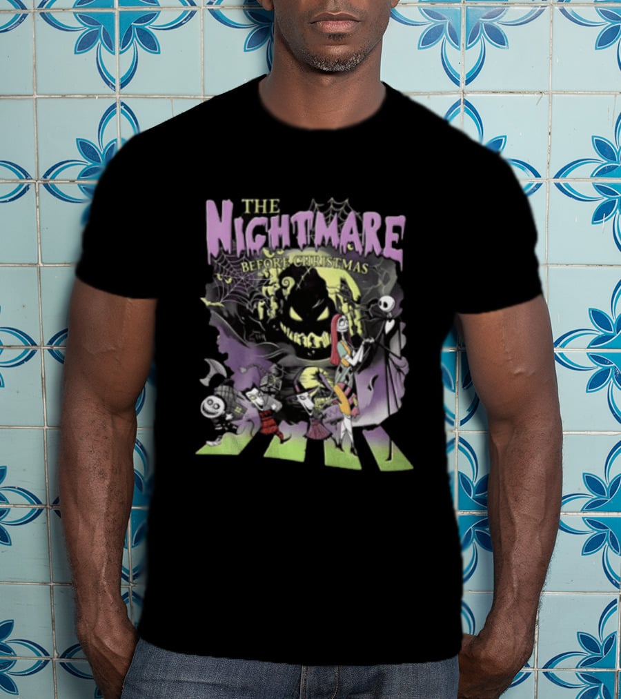 The Nightmare Before Christmas Abbey Road Halloween T-Shirt
