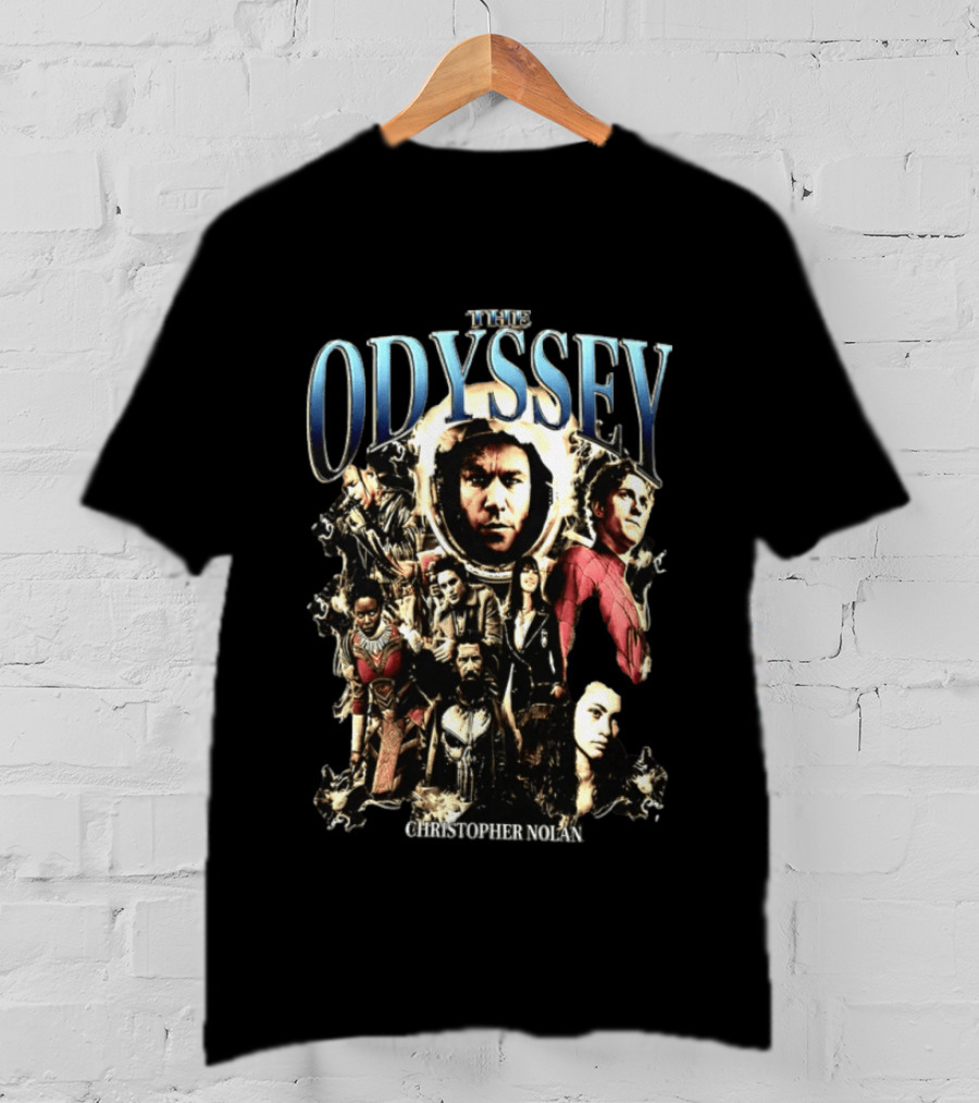 The Odyssey Christopher Nolan Sci Fi Movie Characters Collage T-Shirt
