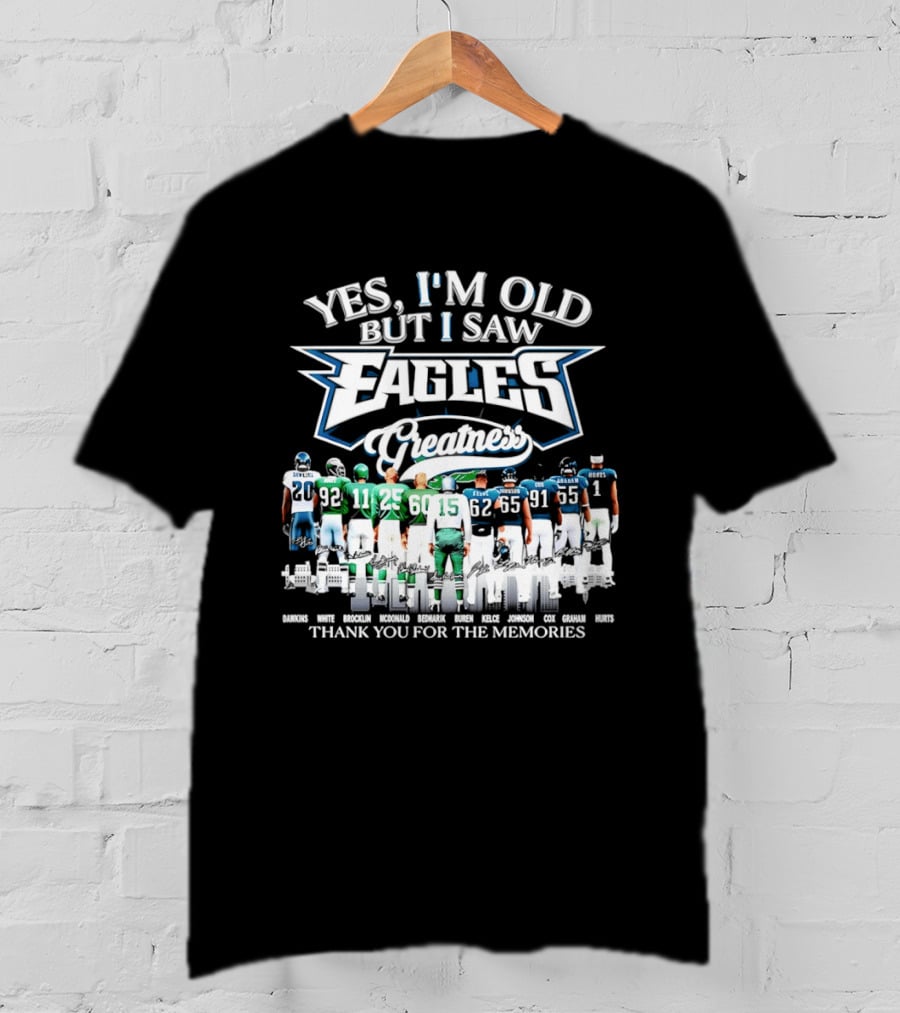 Philadelphia Eagles Greatness Thank You For The Memories T-Shirt