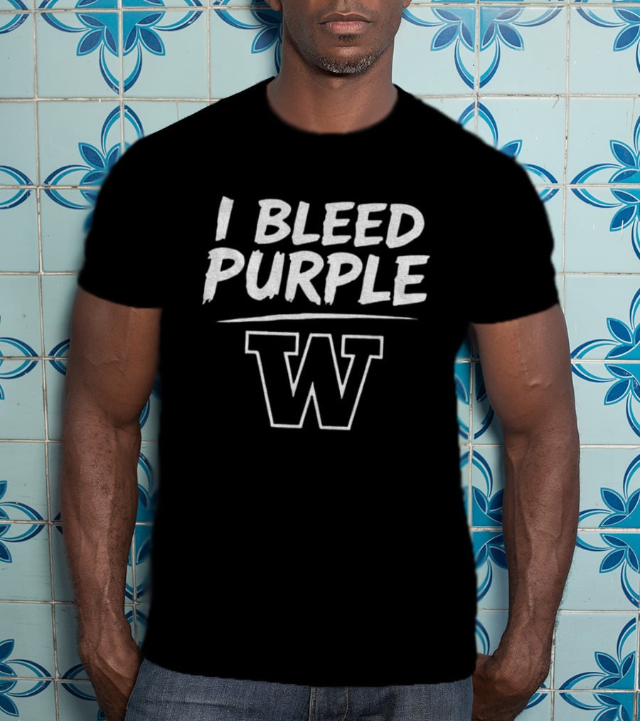 I Bleed Purple Washington Huskies Apple Cup Series Sept 6th 2026 T-Shirt