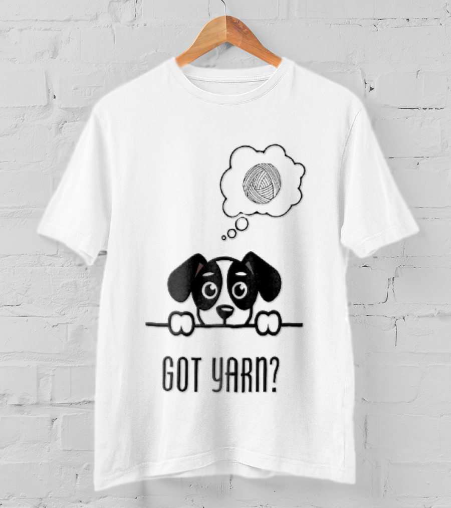 Got Yarn Puppy Dog Dreaming Of Yarn Ball T-Shirt