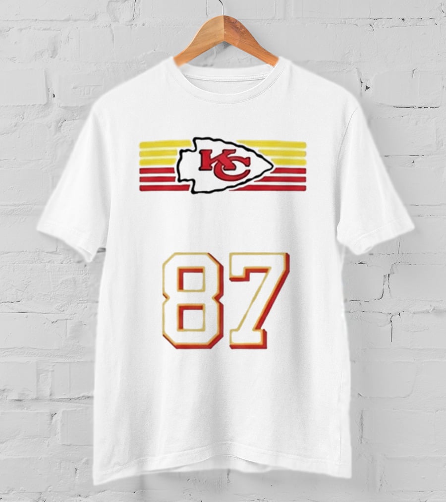 Travis Kelce Kansas City Chiefs KC Logo 87 T-Shirt