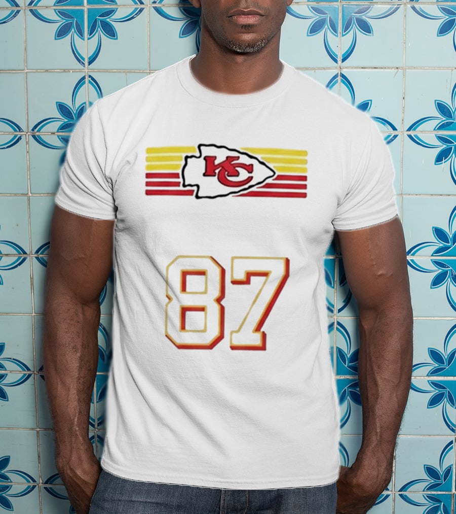 Travis Kelce Kansas City Chiefs KC Logo 87 T-Shirt