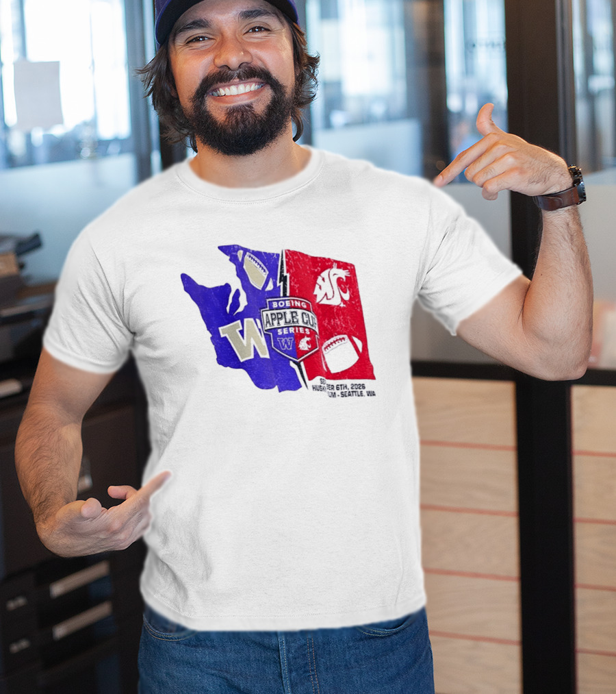 Boeing Apple Cup Series Washington Huskies Vs Cougars Sept 6th 2026 Seattle WA T-Shirt