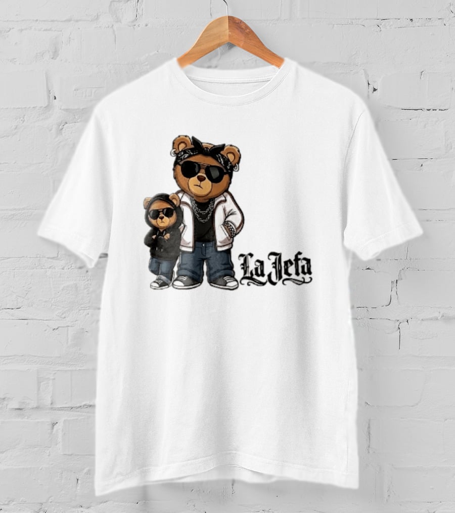La Jefa Gangster Bears With Bandanas And Sunglasses T-Shirt
