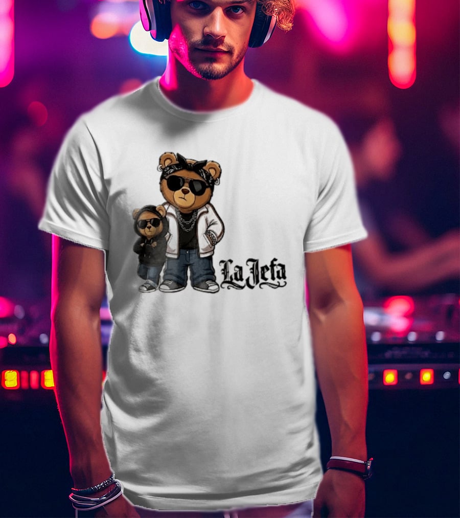 La Jefa Gangster Bears With Bandanas And Sunglasses T-Shirt