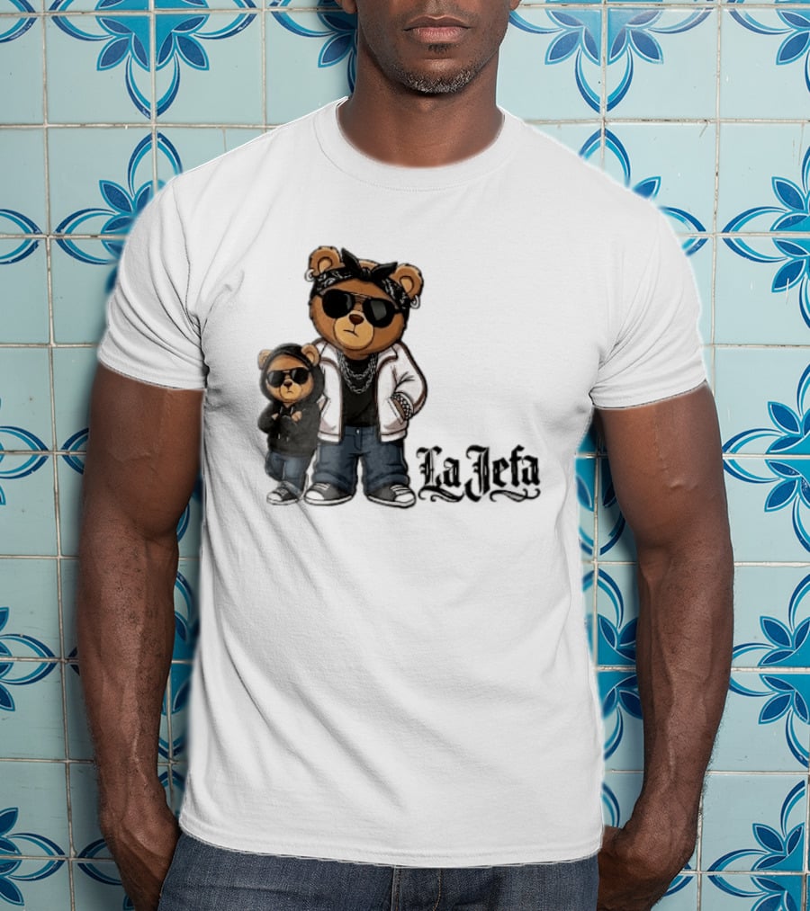 La Jefa Gangster Bears With Bandanas And Sunglasses T-Shirt